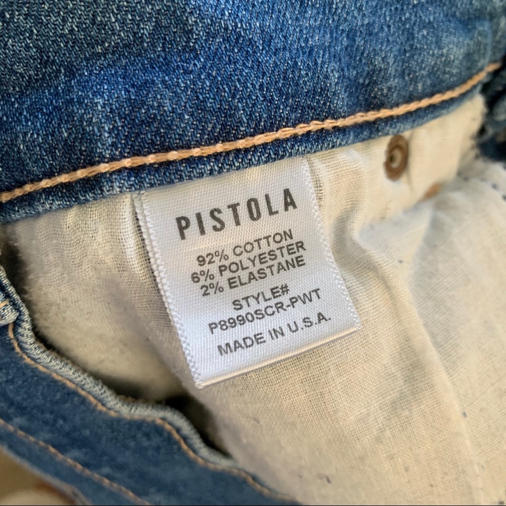 Pistola Distressed Crop High Rise Jeans - Picture 9 of 10